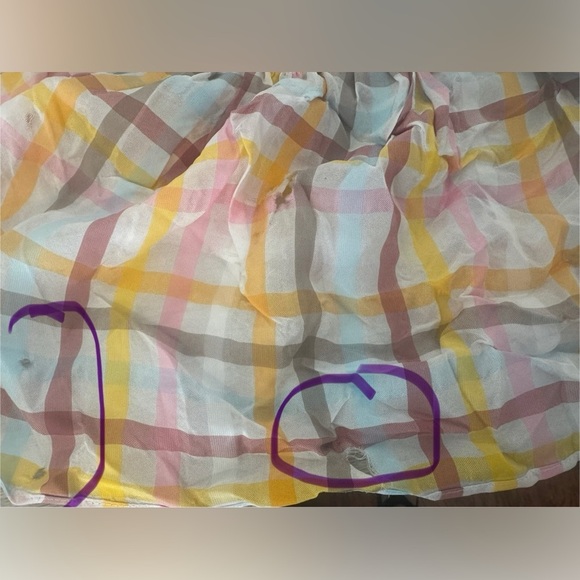 CINQ A SEPT Astor Plaid Poplin Midi Dress Hi Low Tiered  Size 8 *Flaw* - Picture 10 of 13